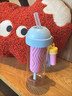 哈尔斯塑料杯耐高温tritan食品级水杯女生高颜值茶水分离杯大容量吸管杯 浆果莓莓650ml【赠杯刷吸管刷】 实拍图