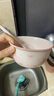 【⭐爆款】蝴蝶结少女心陶瓷碗勺釉下彩高颜值餐具饭碗甜品碗 1碗1勺（粉色蝴蝶结） 实拍图