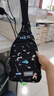 2024新款布胸包 女士斜挎时尚百搭 单肩包旅行小背包 胸前斜挎包 7087黑色 实拍图