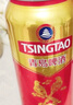 青岛啤酒（TsingTao）千禧临门原麦汁浓度10°P年货佳节送礼喜庆啤酒欢聚畅享 500mL 12罐 整箱装 实拍图