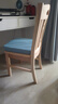 岳虎 免安装整装全实木椅子家用靠背椅餐厅简约饭店木椅子实木餐椅 08款原木色(不用安装，整装发货) 全实木款 实拍图