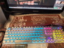 前行者（EWEADN）TK100朋克机械键盘电竞游戏有线台式电脑笔记本外接办公打字复古外设吃鸡 白色混光青轴 实拍图