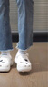 星期六（St&Sat）踩屎感软底洞洞鞋女凉鞋沙滩拖鞋SSD2110F1Z 白色  37 （36-37）  实拍图
