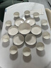 肃匠餐具家用套装碗盘简约米饭碗盘套装纯白釉下彩陶瓷碗微波炉用 7英寸盘(小钻石) 6头 实拍图