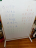 SOFS儿童画板磁性可擦写双面小黑板家用宝宝涂鸦写字板白板画画板画架 【方型】XL码 移动底座 实拍图