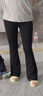 【高腰收腹】鲨鱼裤女2025新款春夏修身瑜伽裤长裤喇叭裤夏季 黑色 -常规款 L （105-120斤） 实拍图