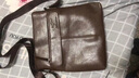 袋鼠牛皮男包真皮包男士单肩包斜挎包真皮包包男背包外出便携斜挎包 棕色 实拍图