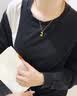 中国黄金一鹿有你黄金项链女2026新款足金吊坠生日礼物女友老婆结婚纪念日 一鹿有你足金吊坠【赠镀金银链】京速达 实拍图