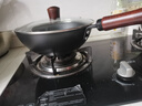 阎铁匠章丘小铁锅奶锅炒锅炒菜锅一人食平底无涂层家用熟铁锅电磁炉24cm 实拍图