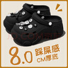 俞兆林（YUZHAOLIN）洞洞鞋女沙滩鞋EVA厚底增高凉拖鞋外穿 YY310 白色  37-38 实拍图