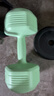朗威哑铃女健身小哑铃女士学生家用包胶初学者练臂肌健身器材瑜伽塑形 果绿色 4kg*2只 实拍图