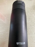 虎牌（TIGER）梦重力轻巧弹盖保温保冷真空户外水杯MCX-A351-KMT磨砂黑色350ml 实拍图