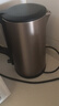 美的（Midea）电热水壶家用1.7L大容量烧水壶双钢防烫防干烧煮水壶316不锈钢内胆电水壶泡茶壶 国家补贴PJ17A01 实拍图