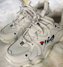 斐乐猫爪鞋女鞋老爹鞋休闲鞋女休闲复古厚底运动鞋 猫爪四代-AW古白色/白天鹅 37.5 实拍图