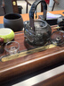 全度（Quandu)提梁蒸煮一体茶壶黑茶白茶壶耐高温明火加厚玻璃茶壶 双鱼银杏（升级加厚） 1000ml 实拍图