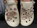 卡骆驰（crocs）男女泡芙洞洞鞋户外休闲时尚厚底一脚蹬沙滩鞋 207521-2Y2 36-37 实拍图