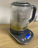 摩飞电器（Morphyrichards）【国家补贴】养生壶煮茶器煮茶壶智能升降电水壶烧水壶电热水壶迷你玻璃花茶壶黑茶 MR6088灰 实拍图