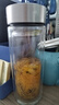 500ml双层高硼硅耐高温玻璃 透明耐热防烫水杯带盖泡茶杯 银色盛景钢盖千层特大杯 500ml 1只 实拍图