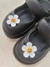 速狐（SUHU）夏季洞洞鞋女软底玛丽珍防滑护士鞋上班韩版学生外穿凉拖鞋凉鞋女 黑色 37-38 适用于37-38的脚 实拍图