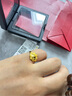周六福心心相连黄金戒指女足金生日礼物计价AA012637 活口13号 约3.46g 实拍图