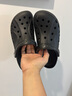 crocs卡骆驰洞洞鞋贝雅男鞋女鞋轻便耐磨一脚蹬拖鞋休闲鞋|10126 黑色-001 44 (280mm) 实拍图