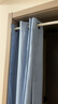 宿舍布衣含伸缩杆免打孔门帘过道遮光防蚊隔断帘挡风空调卧室厨房试衣间帘 丝绒麻-天空蓝 【适合门框宽0.6-1.1】帘高1.8米 实拍图