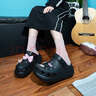 卡骆驰（crocs）男女泡芙洞洞鞋户外休闲时尚厚底一脚蹬沙滩鞋 207521-001 36-37 实拍图