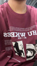 BAA AND BAA短袖t恤男款2025夏季小众宽松半袖衣服美式潮牌纯棉体恤宽松上衣 酒红色A5106-HLFS XL 【建议130斤-150斤】 实拍图