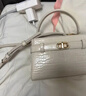 CHARLES&KEITH鳄鱼纹凯莉包手提斜挎婚包包女包生日礼物CK2-50270880-1 Ivory象牙色 S 实拍图