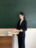 语森恋春秋新款西装套装女正装大学生教资面试职业工作答辩黑色西服外套 三件套 M _建议105斤以下 实拍图