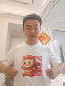 京东京造【东哥同款】猪猪侠X京东外卖联名男士短袖T恤 白色 3XL 实拍图