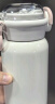oktp双饮保温杯女学生可爱高颜值ins水杯子316不锈钢吸管杯生日礼物女 白色 500ml 【七仓速发当/次日达】 实拍图