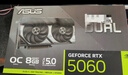 华硕（ASUS）DUAL GeForce RTX 5060 O8G 电竞游戏显卡 实拍图