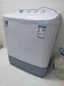 小鸭迷你双桶洗衣机家用小型双缸半自动婴儿童洗脱两用 4.5公斤白色加厚款【蓝光+强劲动力+洗脱两用】 实拍图