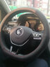 速腾方向盘套真皮D型专用大众19款20款捷达宝来新朗逸PLUS迈腾B8探岳途铠探歌途观L探影途岳蔚领 大众POLO新宝来朗逸PLUS新速腾新桑塔纳途观L SR8196黑色红线 实拍图