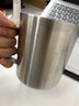 无印良品（MUJI）不锈钢双层马克杯 大容量男女办公学生水杯茶杯咖啡杯 银色 490ml 晒单实拍图