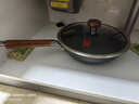 康巴赫炒锅不粘锅仿生抗菌铁锅家用平底炒菜锅【厨房好物】 【0涂层免开锅】 30cm 实拍图