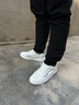 森馬男鞋2026春季新款休闲百搭软底小白鞋子男士厚底增高运动板鞋透气 白兰 44 实拍图