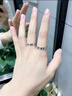 情侣款对戒999纯银素圈简约结婚戒指女男一对高级感小众刻字礼物 闭口/玫瑰礼盒/分开发货联系客服 活口（戒指可调节大小） 实拍图
