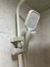 惠达（HUIDA）淋浴花洒增压全套家用浴室卫生间大顶喷沐浴钢琴键套装奶白W01 实拍图