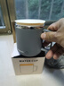 不锈钢带盖水杯双层隔热密封防漏办公室防烫茶杯学生口杯 平盖杯（天空蓝) 400ml 实拍图