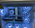 酷冷至尊（CoolerMaster）elite 神殿600 白色 ATX海景房机箱  一体曲面玻璃 无立柱/支持360水冷/Type-c  实拍图