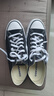 匡威（Converse）官方All Star经典帆布男女低帮休闲运动鞋黑色101001 101001/黑色 43 实拍图