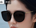 帕森（PARZIN）偏光太阳镜女  轻盈TR修颜小框遮阳防晒眼镜开车驾驶墨镜 PZ9868 黑框黑灰片 实拍图