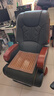 名流都市真皮老板椅豪华商务按摩大班座椅实木办公室可躺坐椅家用电脑转椅 10轮黑色-精选牛皮+搁脚 固定扶手 实木脚 实拍图