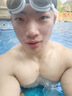 李宁LI-NING泳镜防水防雾男女高清游泳眼镜平光游泳镜LNJT224-6极光白 实拍图