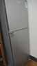 长城（GREAT WALL FRIDGE）家用迷你小冰箱小型冷冻冷藏保鲜宿舍出租房办公室节能省电双开门电冰箱 银色126L【一级能效 全国联保】 实拍图