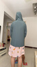 京东京造【UPF300+】防晒衣男士原纱冰丝凉感夏季防晒服男外套 茉绿色3XL 实拍图