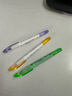 uni三菱浅色荧光双头记号笔（细0.6mm/粗4mm）可视窗 学生重点标记 PUS-102T 1支/袋 深黄色 实拍图