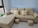 创繁现代可拆洗布艺沙发简约客厅小户型免洗科技布沙发组合家具 三人位2.15M+左右互换贵妃 乳胶+海绵座包/科技布 实拍图